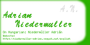 adrian niedermuller business card