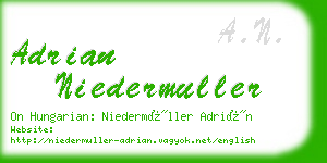 adrian niedermuller business card